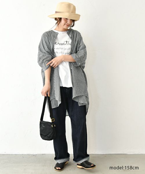 hagumu｜ロゴワイドカットソー [[C-748]][C]