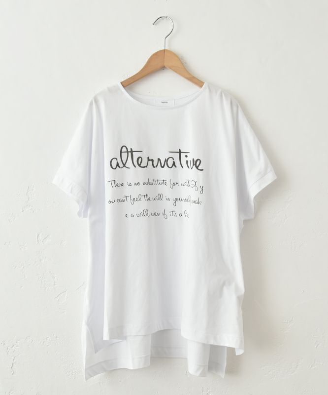 hagumu｜ロゴワイドカットソー [[C-748]][C]