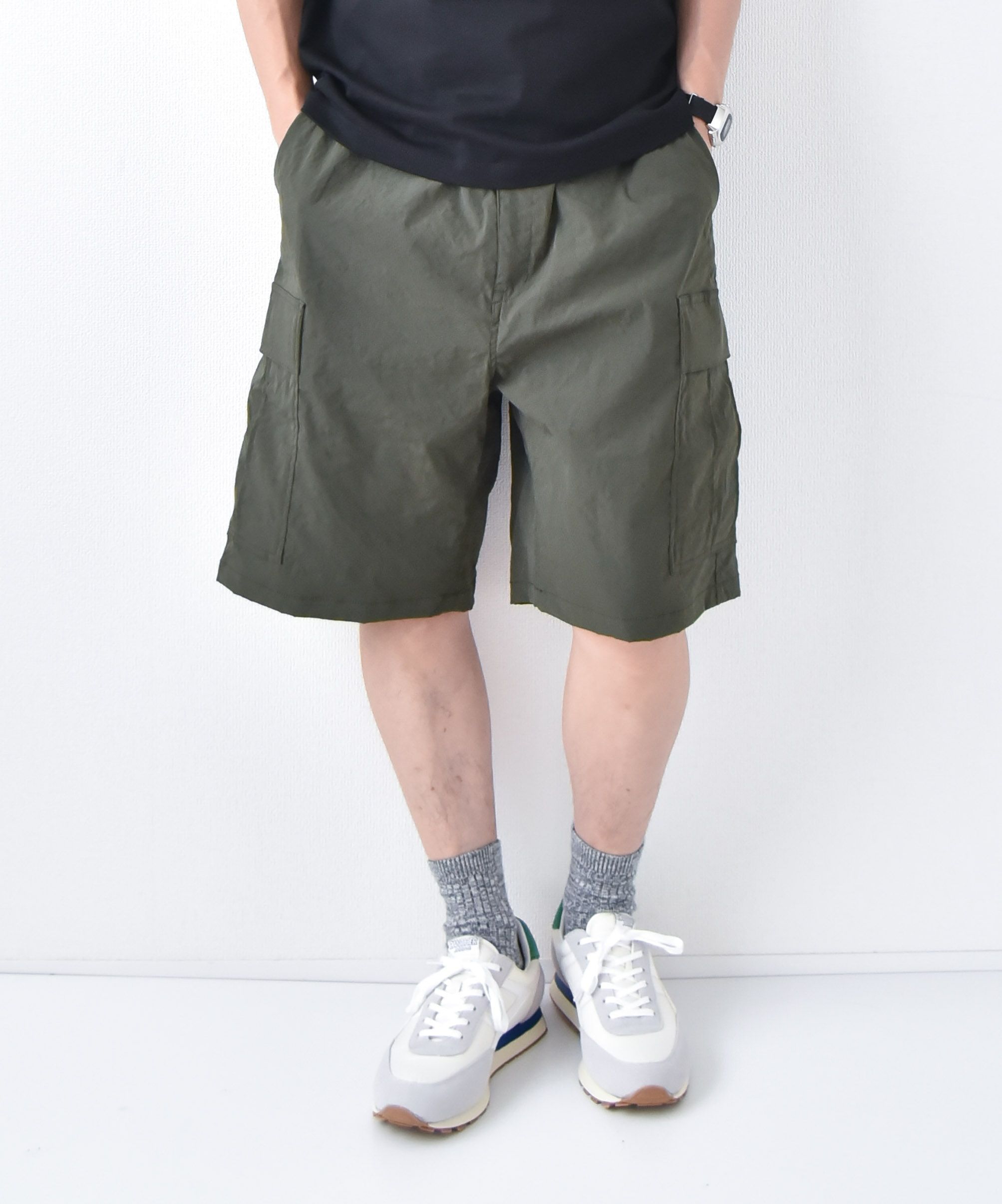 day standard｜高弾力クロス　カーゴショートパンツ [[2U3-15862]][D]