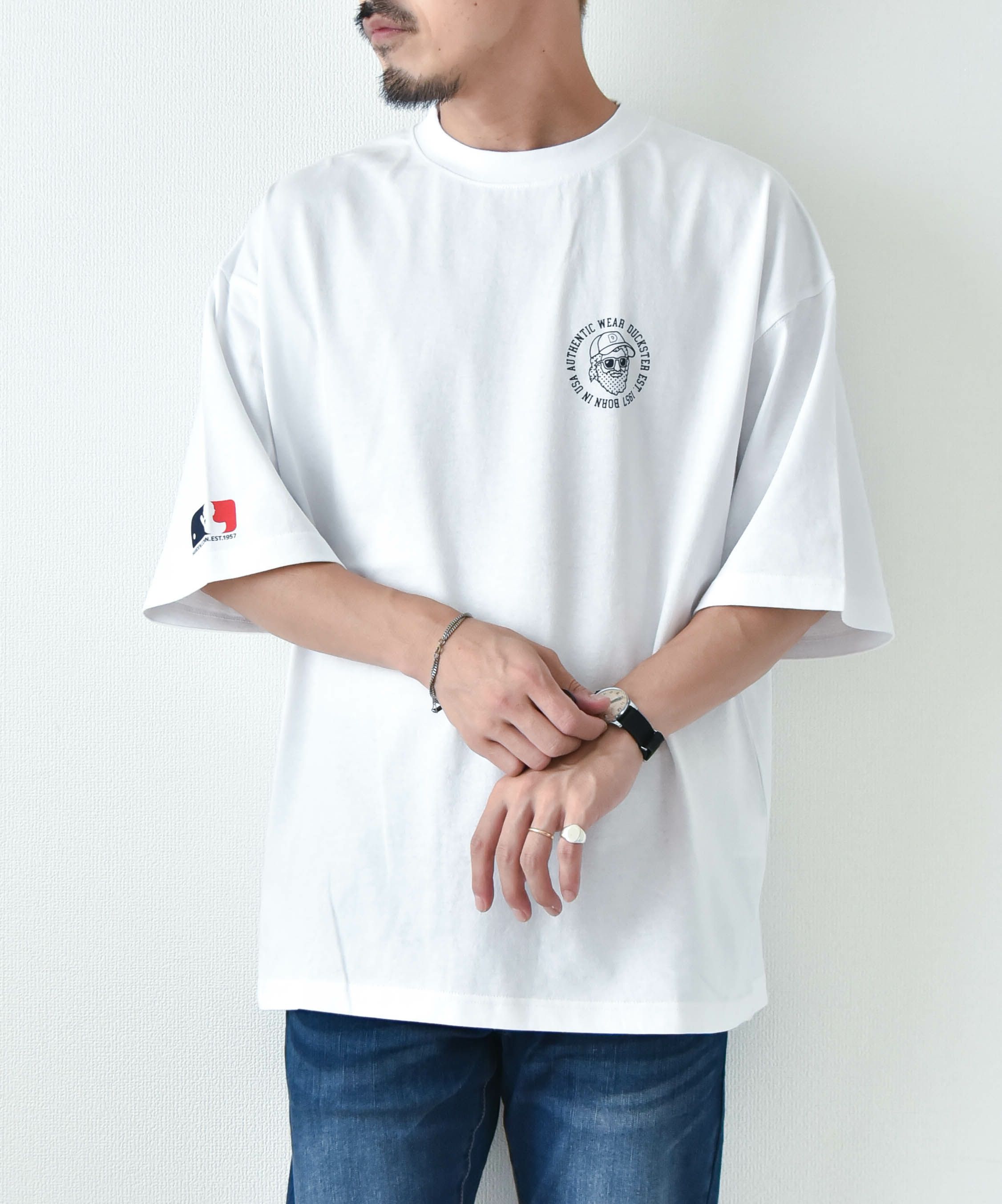 duckster｜吸水速乾天竺　リラックスフィットTee（TEAM LOGO) [[936402]][D]