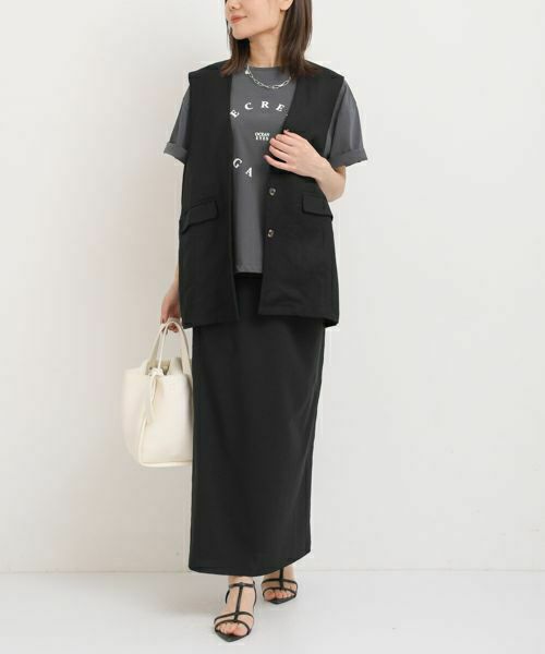 Wrapin nine 9｜linenベスト [[IZK25039]][F] | ma28 ONLINE STORE