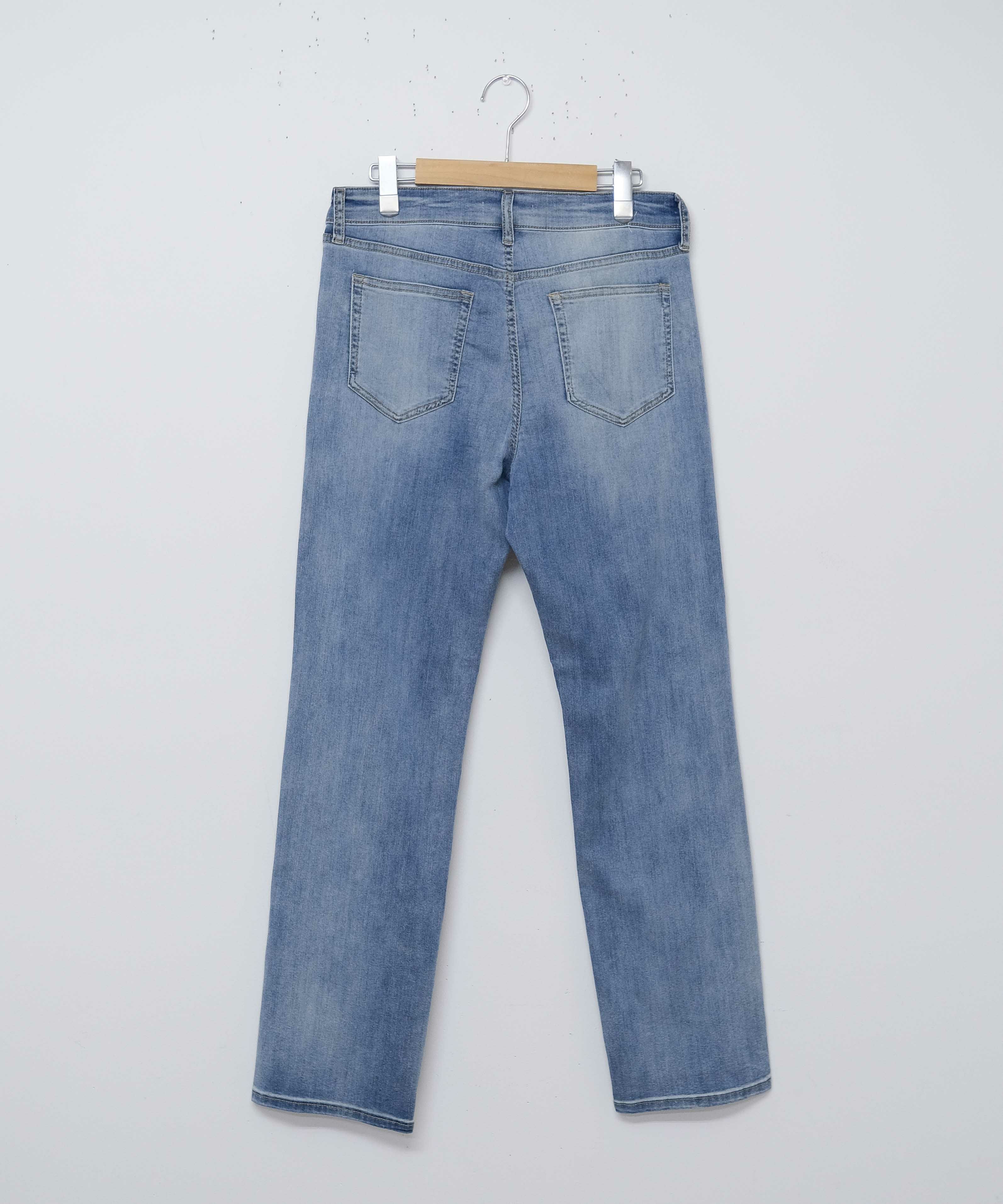 day standard｜接触冷感ストレッチデニム　レギュラーストレートパンツ [[X2-127A]][D]