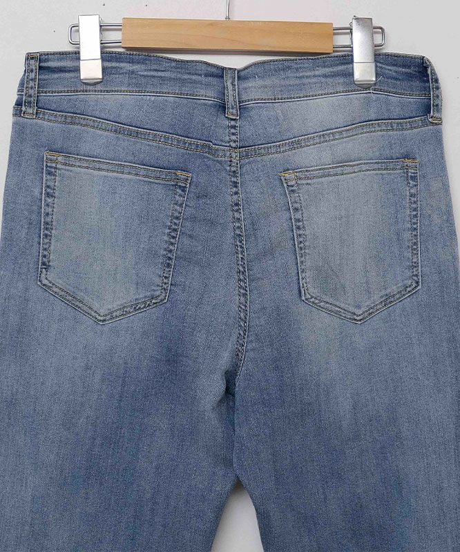 day standard｜接触冷感ストレッチデニム　レギュラーストレートパンツ [[X2-127A]][D]