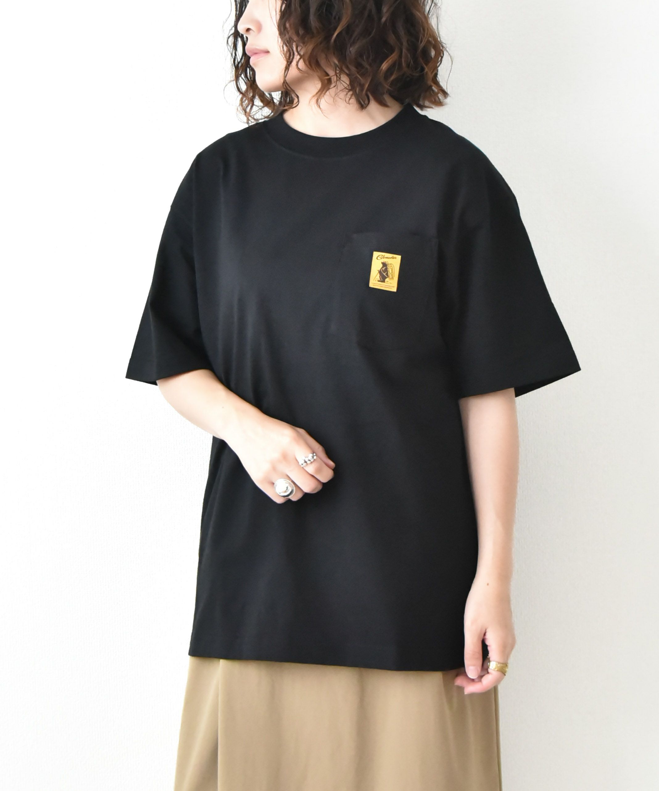 COB MASTER｜吸水速乾天竺　刺繍×プリント　ベーシックポケットTEE（フェスベアー） [[437504]][D]