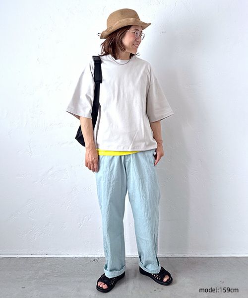 her.｜コットンナイロンゆるテーパードパンツ [[CE3PT240501B]][C]