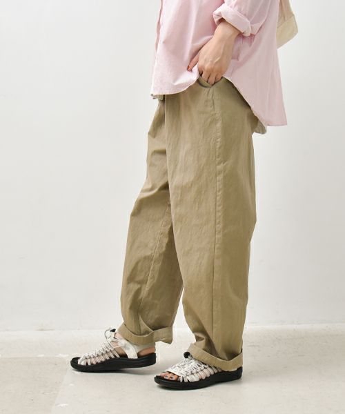 her.｜コットンナイロンゆるテーパードパンツ [[CE3PT240501B]][C]