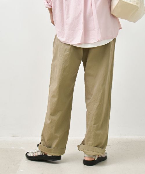 her.｜コットンナイロンゆるテーパードパンツ [[CE3PT240501B]][C]