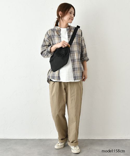 her.｜コットンナイロンゆるテーパードパンツ [[CE3PT240501B]][C]