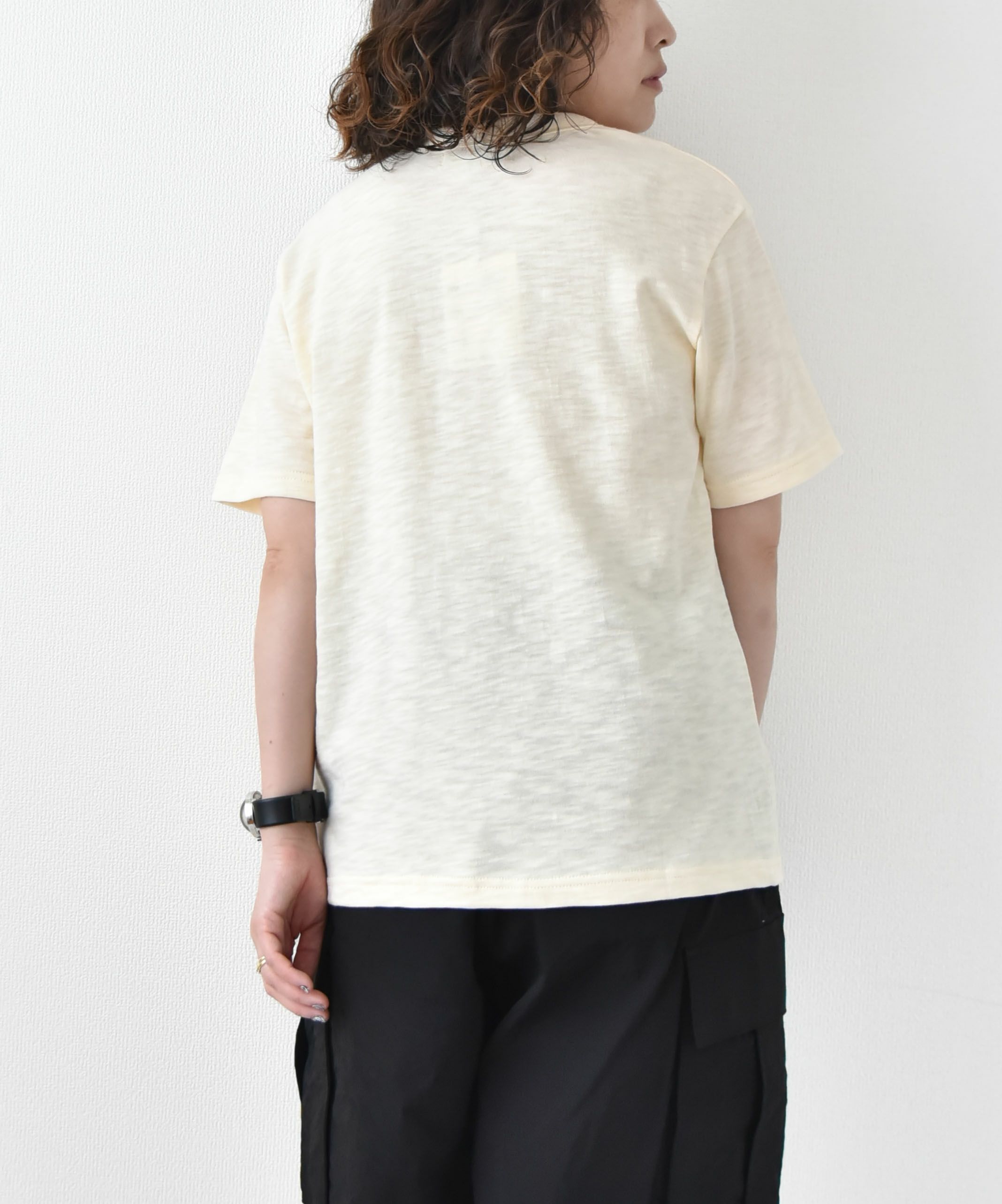 day standard｜スラブ天竺カレッジロゴTシャツ [[M0225211]][D]