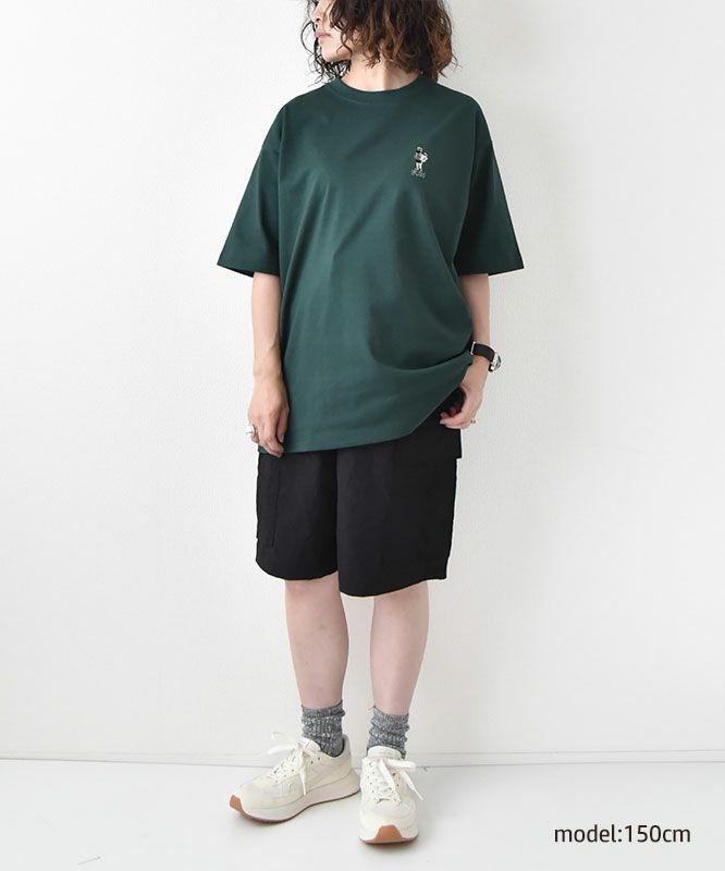 FUN｜OJISAN＆DOG刺繍Teeシャツ[[F-25020521]][D]
