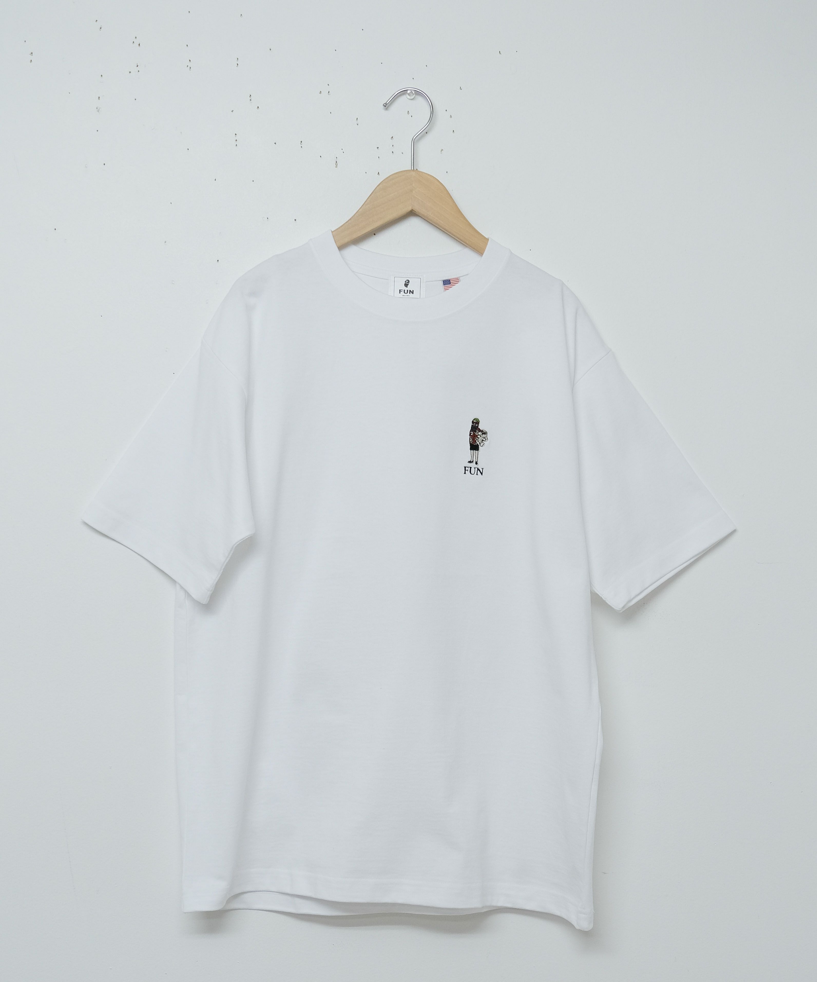 FUN｜OJISAN＆DOG刺繍Teeシャツ[[F-25020521]][D]
