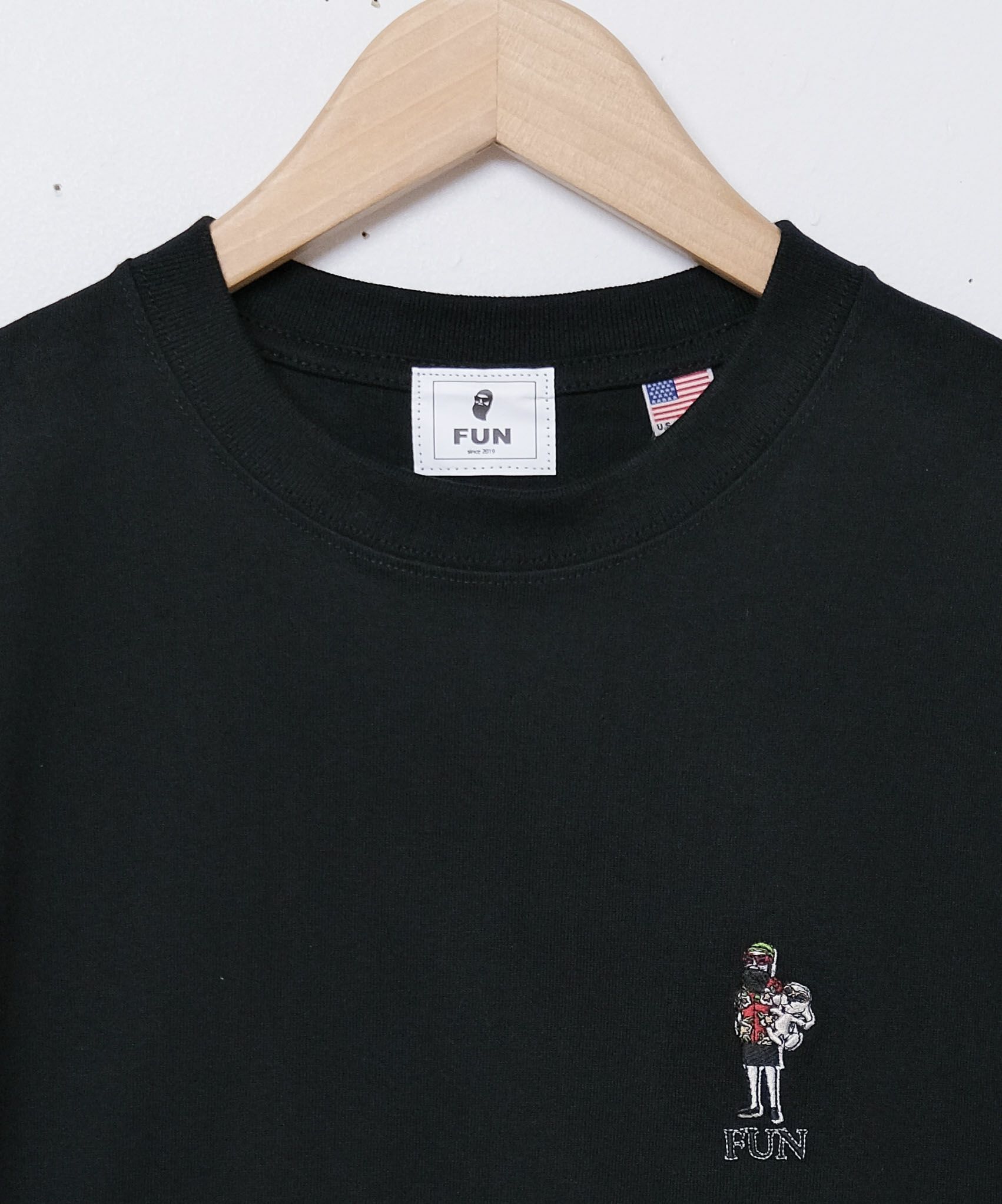 FUN｜OJISAN＆DOG刺繍Teeシャツ[[F-25020521]][D]
