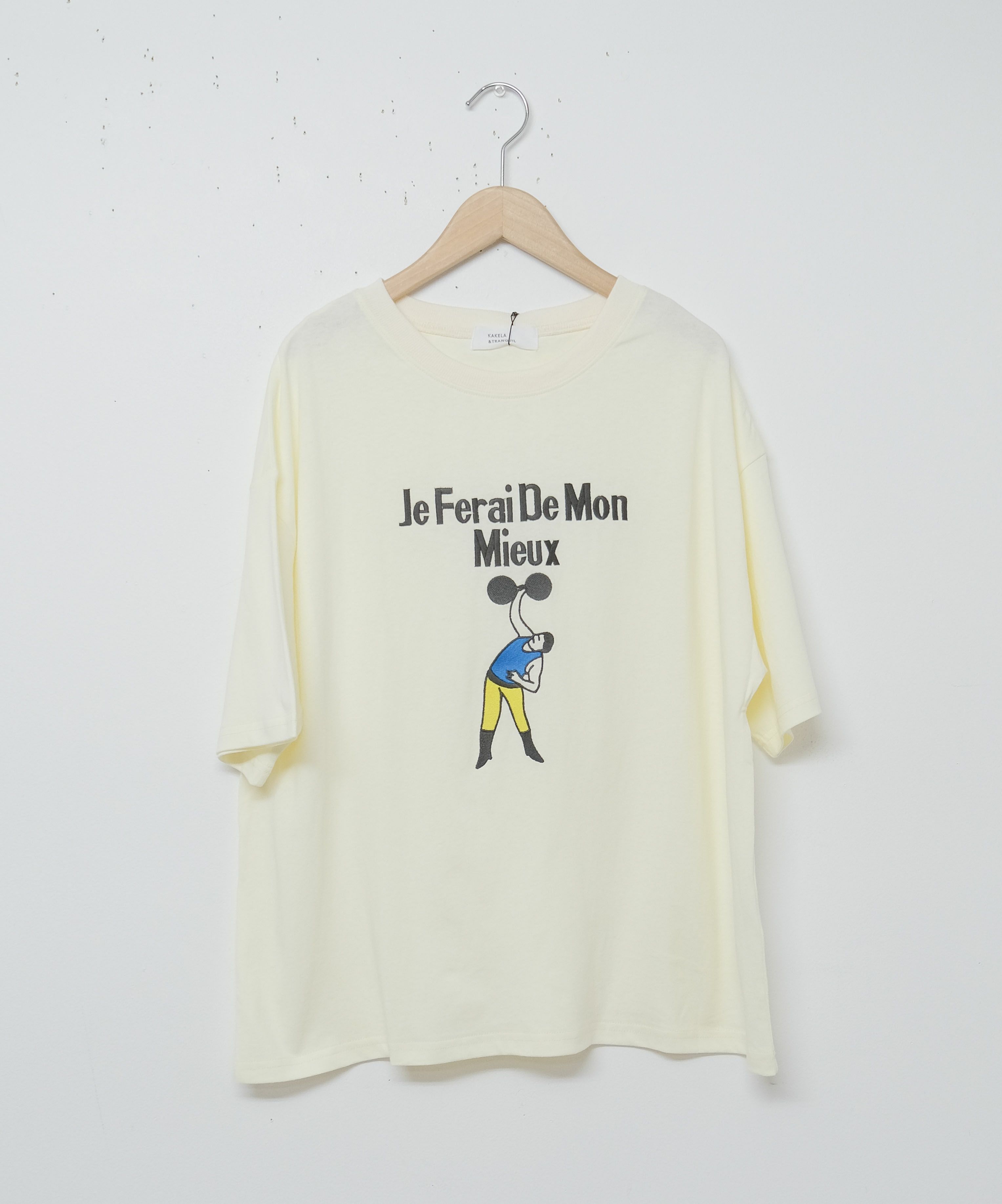 KAKELA&TRANQUIL｜レスラー刺繍Tシャツ [[12504-224-10]][D]