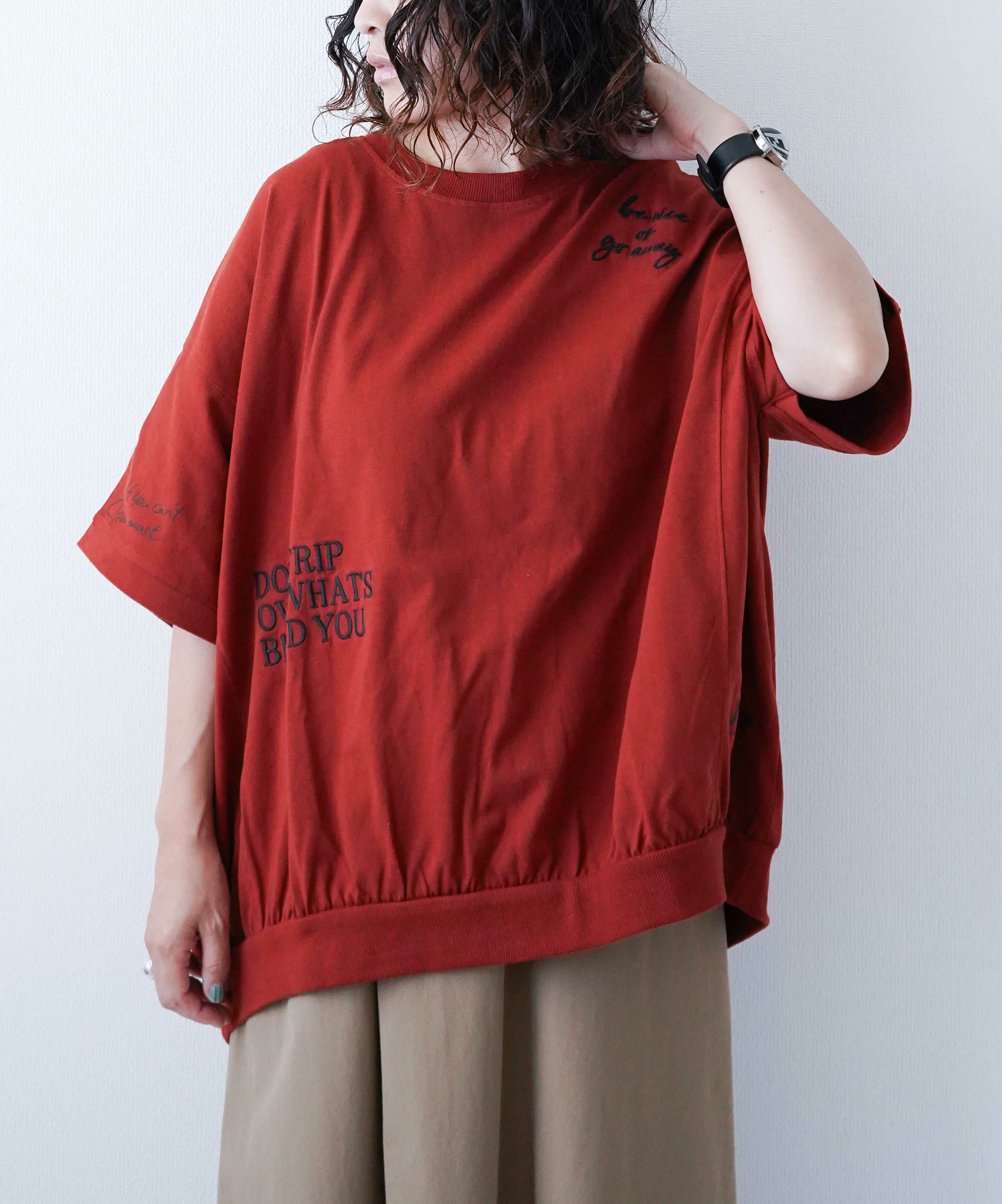 day standard｜ランダムロゴドルマンカットソー [[K52093-28]][D]