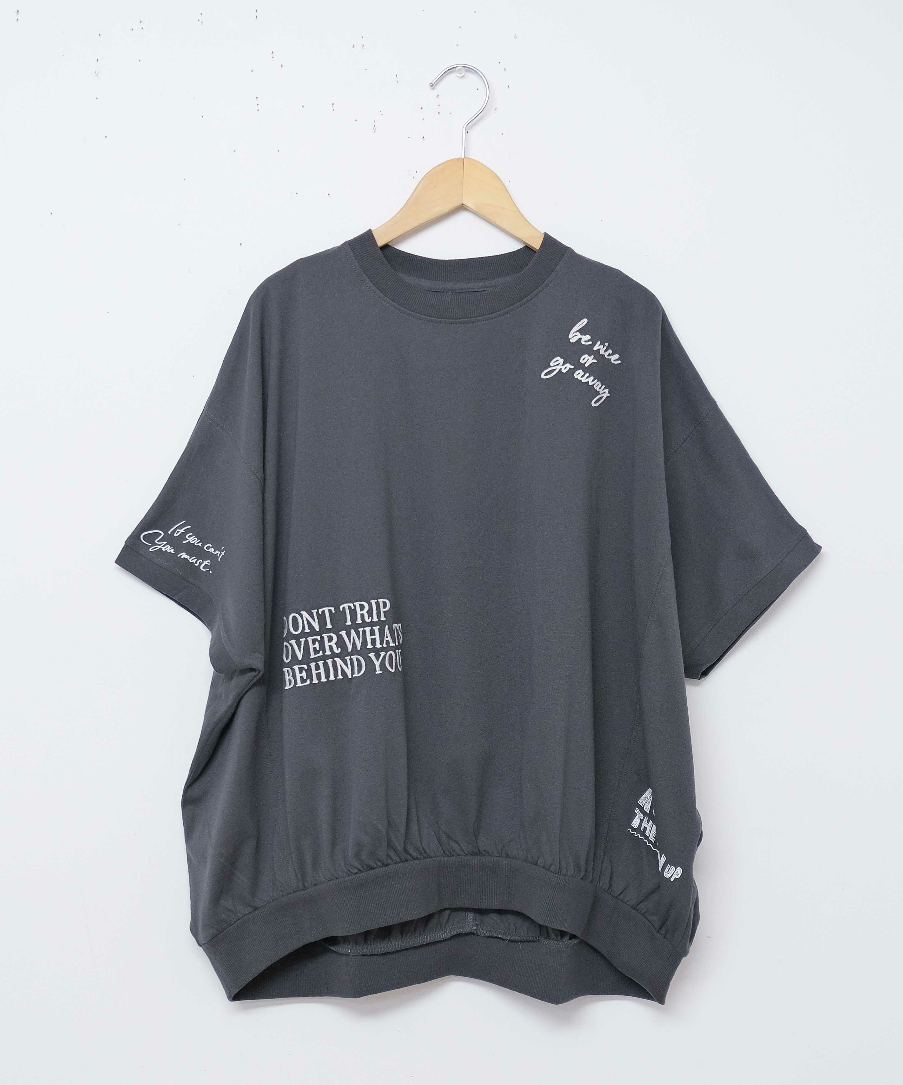 day standard｜ランダムロゴドルマンカットソー [[K52093-28]][D]