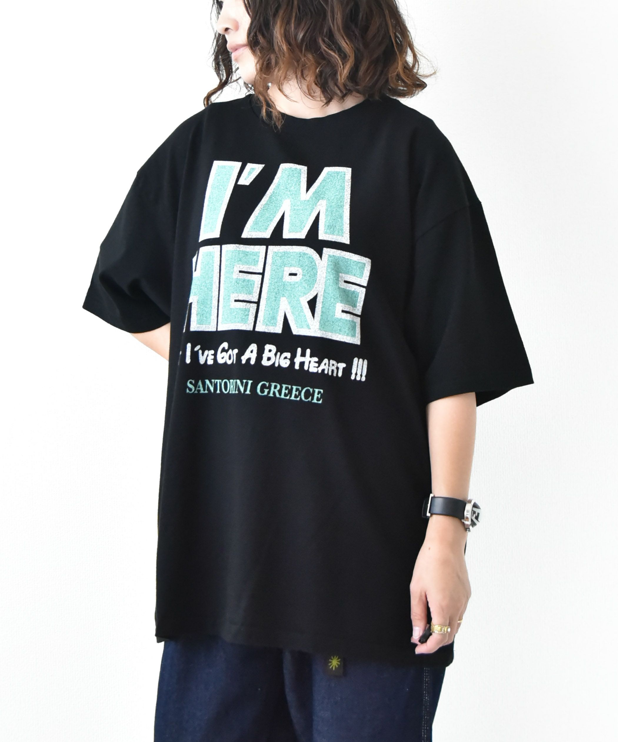 SCREEN STARS｜5.6oz Garment Wash Tee（I'M HERE） [[2522-SSBTBL-A]][D]