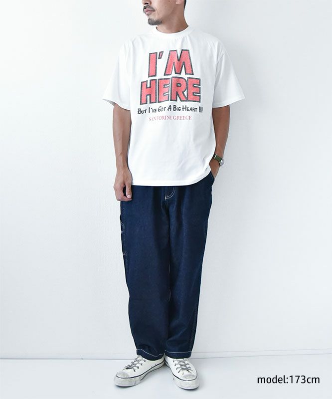 SCREEN STARS｜5.6oz Garment Wash Tee（I'M HERE） [[2522-SSBTBL-A]][D]