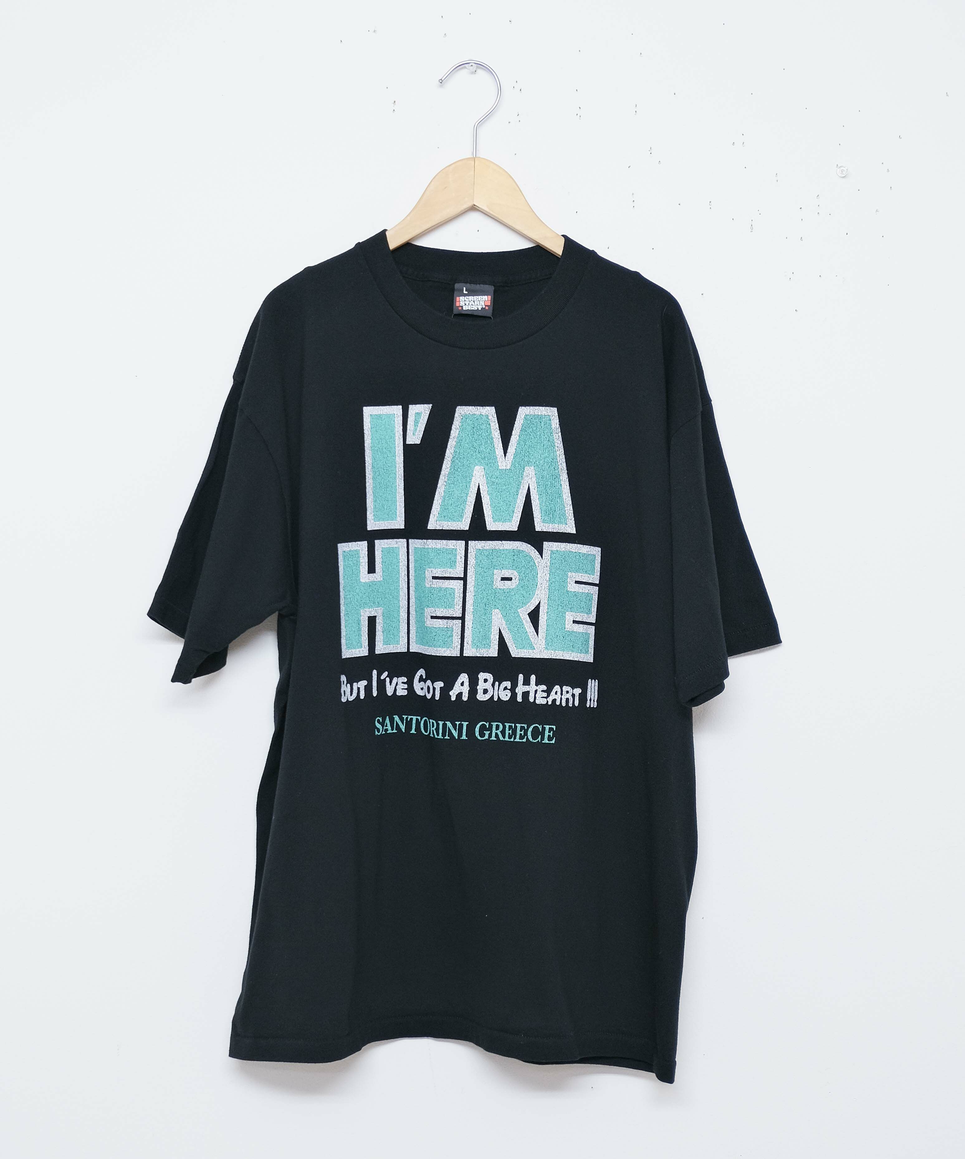 SCREEN STARS｜5.6oz Garment Wash Tee（I'M HERE） [[2522-SSBTBL-A]][D]