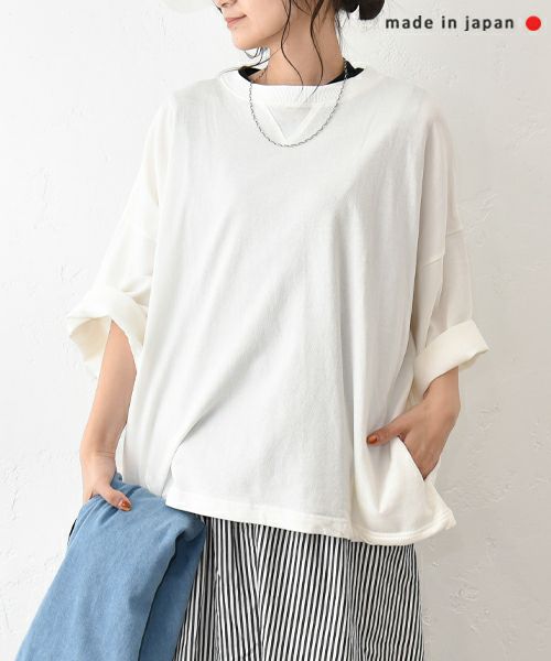 her.｜9分袖ワイドカットソー [[131305H]][C]