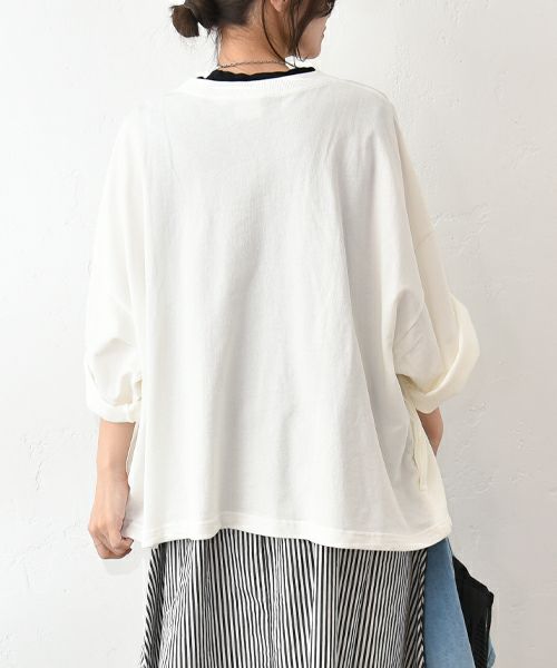 her.｜9分袖ワイドカットソー [[131305H]][C]