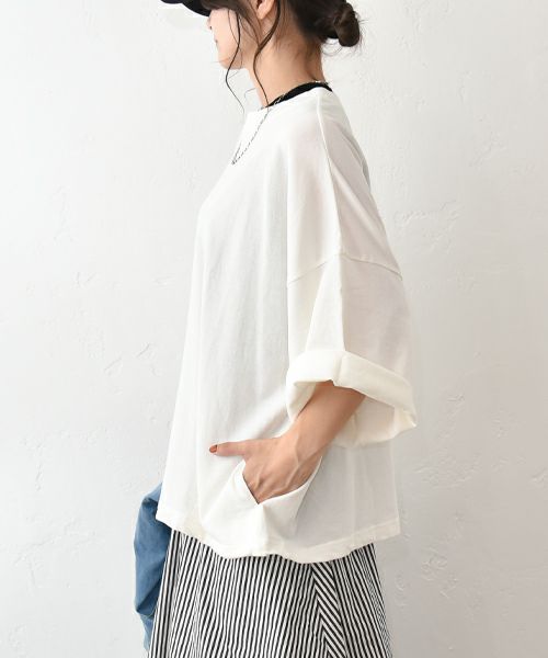 her.｜9分袖ワイドカットソー [[131305H]][C]