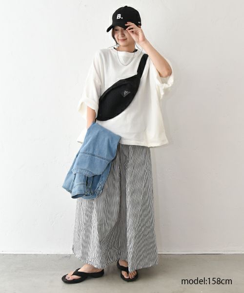 her.｜9分袖ワイドカットソー [[131305H]][C]