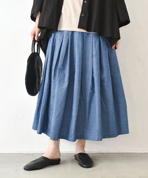 hagumu｜デニムタックスカート [[84062161]][C]