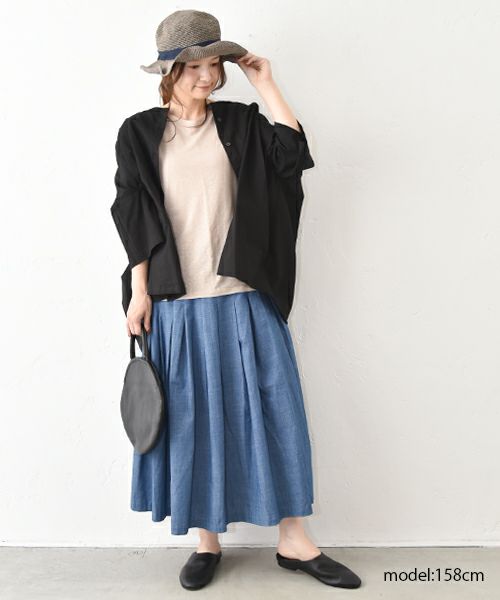 hagumu｜デニムタックスカート [[84062161]][C]