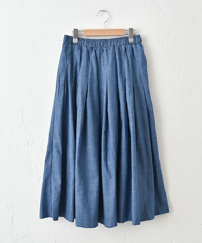 hagumu｜デニムタックスカート [[84062161]][C]
