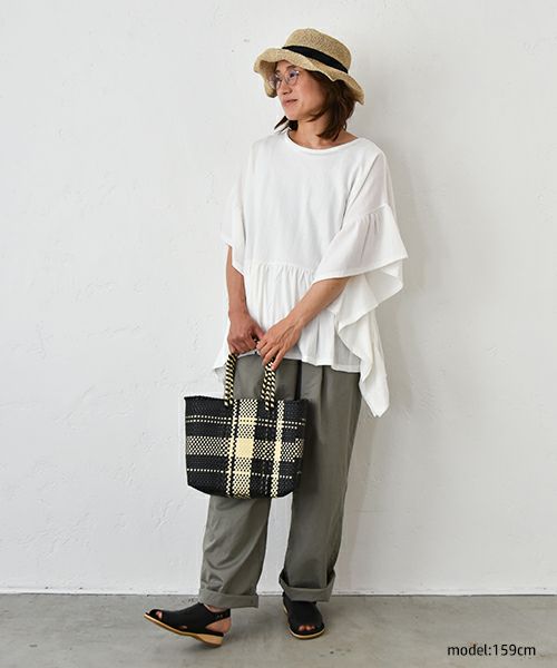 hagumu｜冷感カノコギャザー切替カットソー [[10034142]][C]