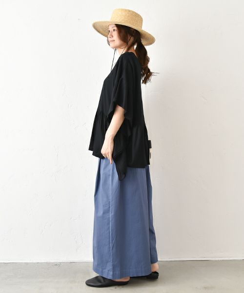 hagumu｜冷感カノコギャザー切替カットソー [[10034142]][C]