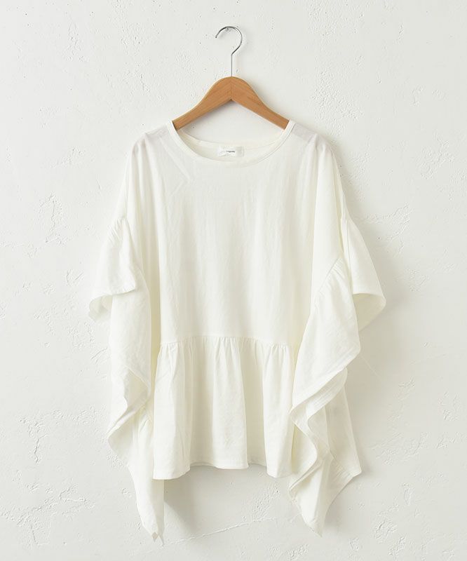 hagumu｜冷感カノコギャザー切替カットソー [[10034142]][C]