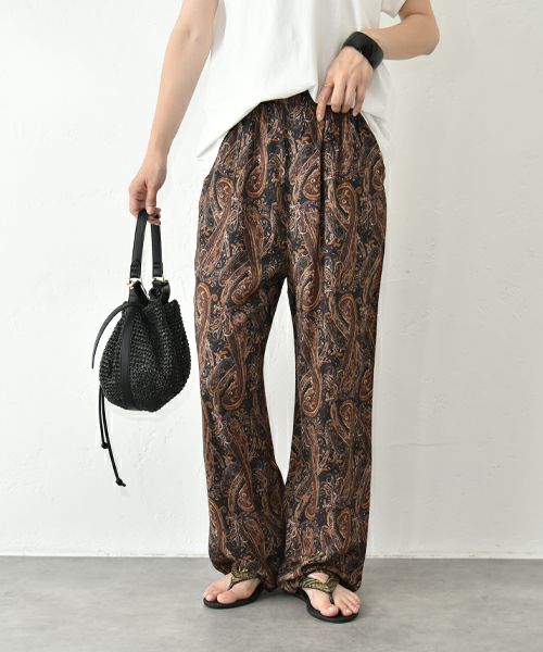 HUMS｜スラブプリントイージーパンツ [[WFA2555]][C]