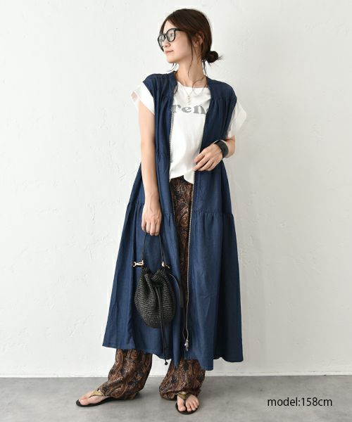 HUMS｜スラブプリントイージーパンツ [[WFA2555]][C]