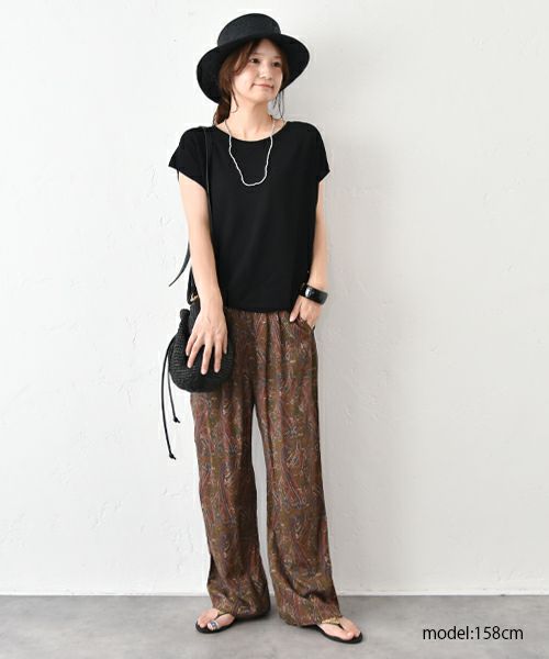 HUMS｜スラブプリントイージーパンツ [[WFA2555]][C]