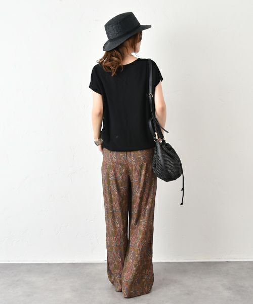 HUMS｜スラブプリントイージーパンツ [[WFA2555]][C]