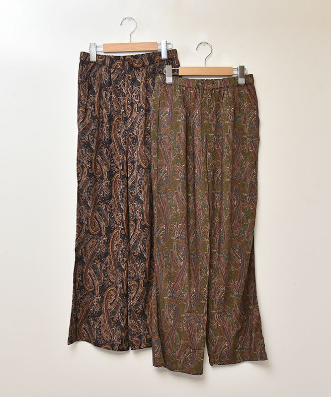 HUMS｜スラブプリントイージーパンツ [[WFA2555]][C]