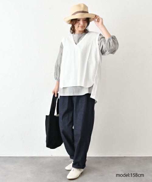 SETTEN｜VネックAラインベスト [[SET-4003]][C]