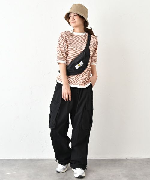  and quarter｜5分袖ボーダーカットソー [[MA-310184]][C]