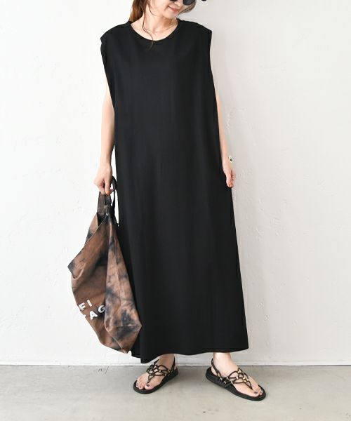 HUMS｜肩タックフレアワンピース [[RNK-2571]][C]