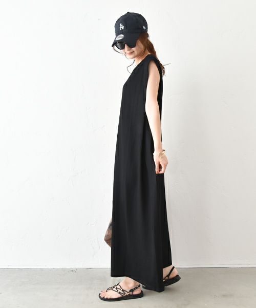 HUMS｜肩タックフレアワンピース [[RNK-2571]][C]