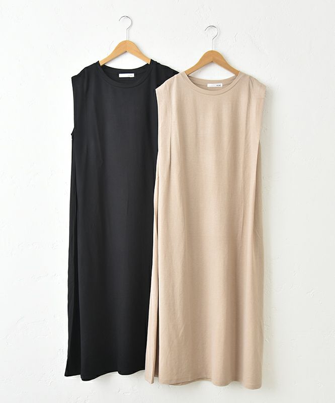  HUMS｜肩タックフレアワンピース [[RNK-2571]][C]