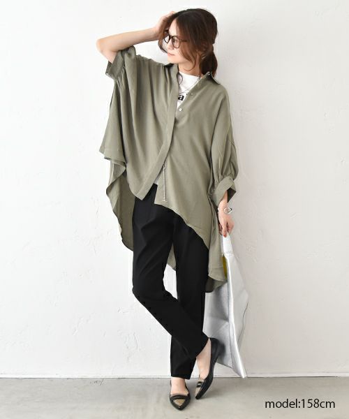 HUMS｜リネンライクシャツ [[RNK-2572]][C]