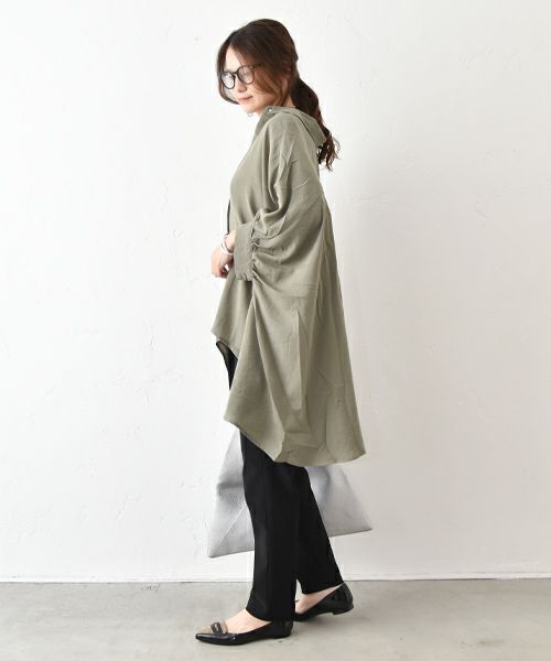 HUMS｜リネンライクシャツ [[RNK-2572]][C]