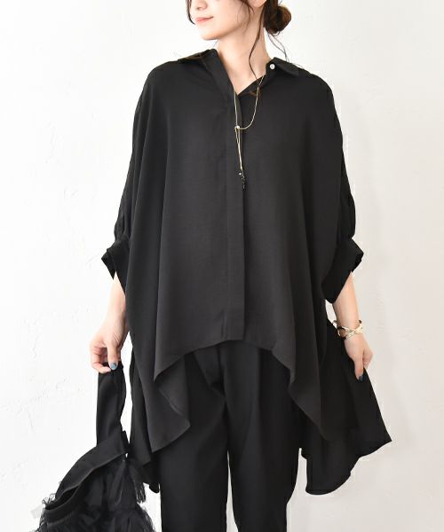 HUMS｜リネンライクシャツ [[RNK-2572]][C]