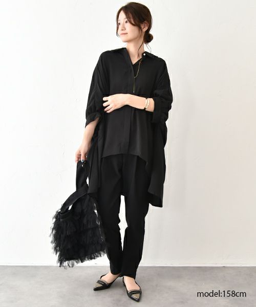 HUMS｜リネンライクシャツ [[RNK-2572]][C]