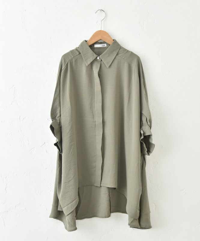  HUMS｜リネンライクシャツ [[RNK-2572]][C]