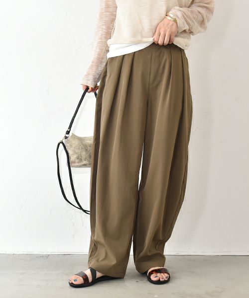 HUMS｜ストレッチコクーンパンツ [[RNK-2573]][C]