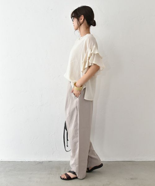 HUMS｜ストレッチコクーンパンツ [[RNK-2573]][C]