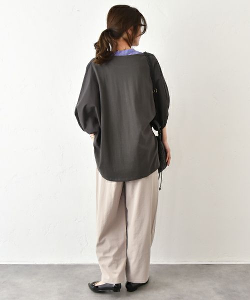 HUMS｜ストレッチコクーンパンツ [[RNK-2573]][C]